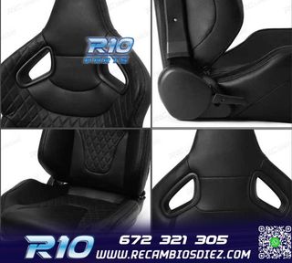 ASIENTO BAQUET UNIVERSAL CUERO NEGRO ESTILO SPORTSTER