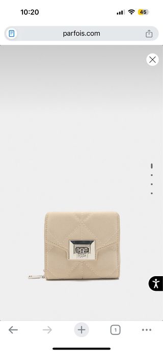 Monedero Parfois beige acolchado