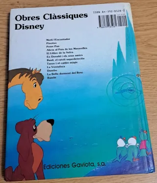 Libro  "La Ventafocs" de Walt Disney en catalán