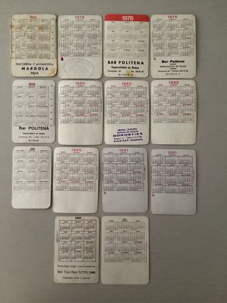 14 Calendarios Bolsillo Bizkaia