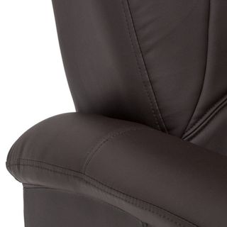 Poltrona Reclinabile Manuale Ecopelle Taupe 100cm