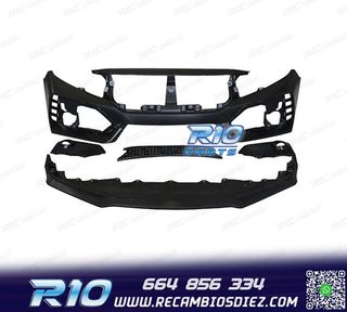 PARAGOLPES DELANTERO HONDA CIVIC 16- LOOK TYPE R