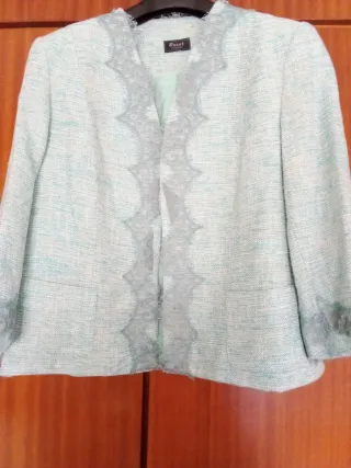 Chaqueta Roset verde y turquesa