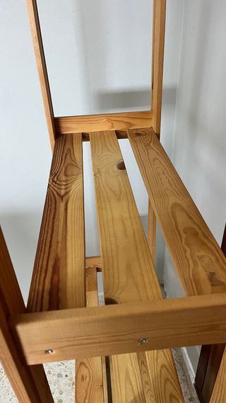 Estantería madera 4 baldas sin tratar