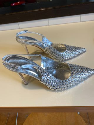Sandali eleganti Primadonna argento con strass