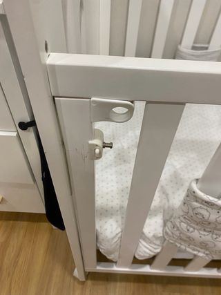 Cuna Don Algodón con colchon antiahogo, 120x60