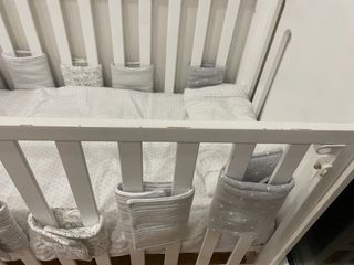 Cuna Don Algodón con colchon antiahogo, 120x60