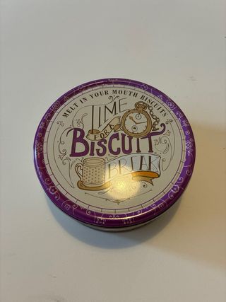 Lata Galletas Vintage Time for Biscuit Break