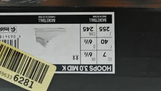 Zapatillas Adidas Hoops 3.0 Talla 40 Nuevas