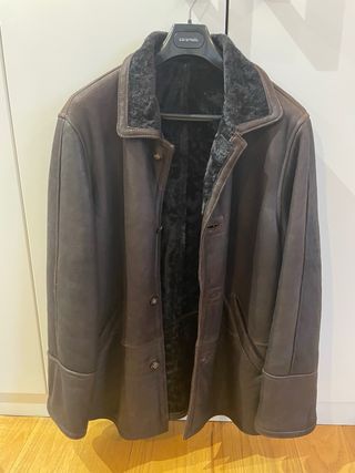 Chaquetón piel Caramelo marrón