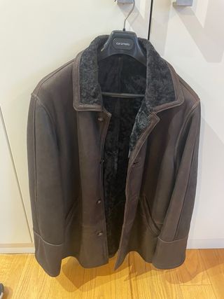 Chaquetón piel Caramelo marrón