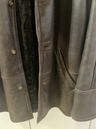 Chaquetón piel Caramelo marrón