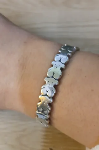 Brazalete Tous Oso Plata