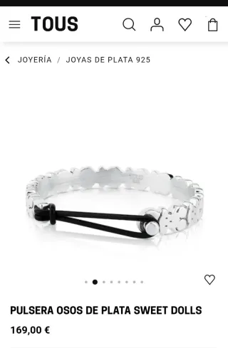 Brazalete Tous Oso Plata