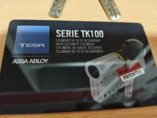 Bombín TESA TK100 Alta Seguridad