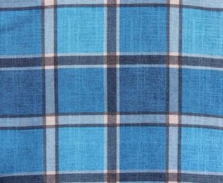 Poltrona Relax Blu Scozzese Reclinabile Automatica