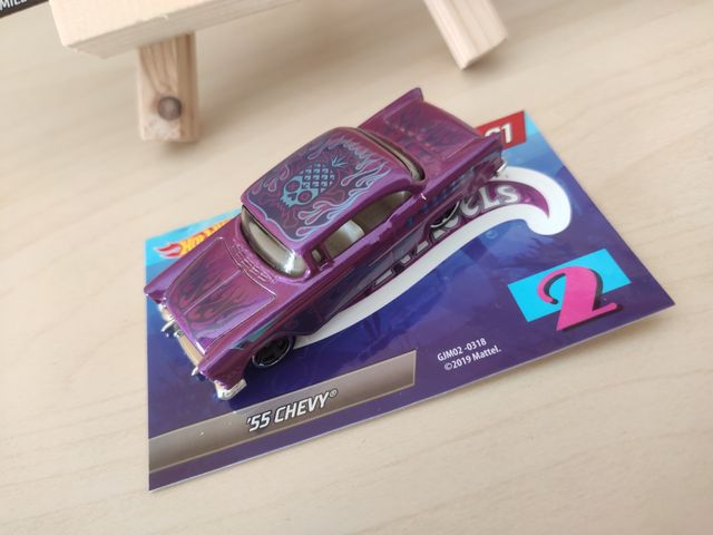 Hot Wheels '55 Chevy Magenta Mystery Models 2020