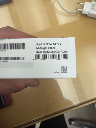 Xiaomi Redmi Note 14 5G 256GB Negro