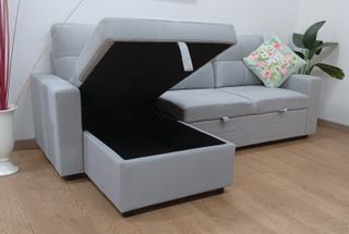 Sofá Cama PAU-Grey, Chaiselong. Arcón. ¡EN OFERTA!