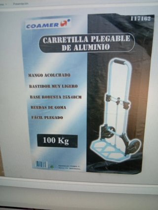 Carretilla Plegable Aluminio Ruedas