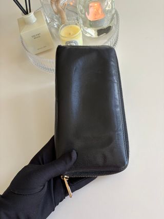 Cartera Bimba y Lola Cuero Negro Grande