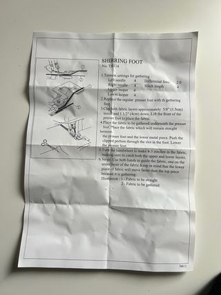 Prensatelas Fruncidor Profesional TB114