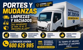 Mudanzas , portes , vaciados