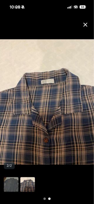 Blusa cuadros talla 42