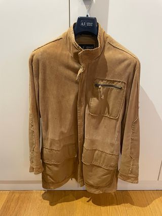 Chaqueta Armani Jeans Piel Marrón