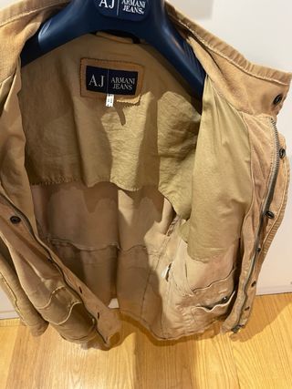 Chaqueta Armani Jeans Piel Marrón