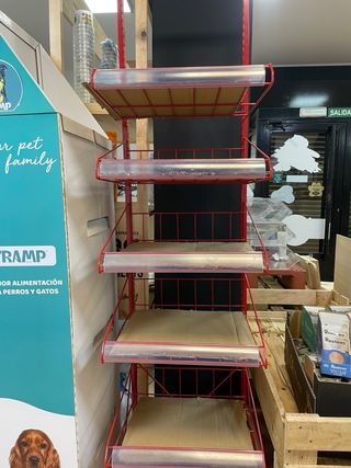 Expositor Rojo Metálico