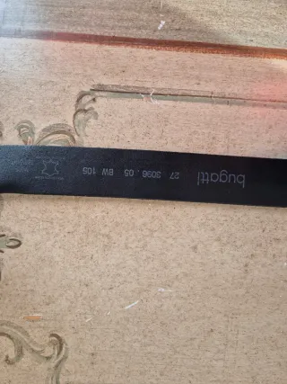 Cintura Bugatti Uomo Nera 122 cm