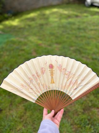 Abanico pintado a mano