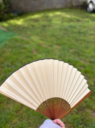 Abanico pintado a mano