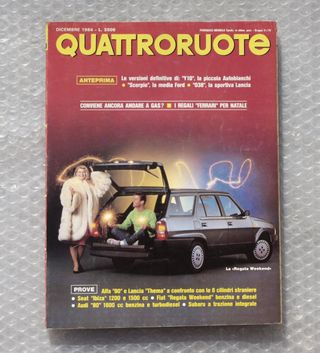 RIVISTA QUATTRORUOTE 1984