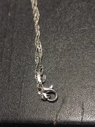 Conjunto Plata Pendientes y Colgante Negro