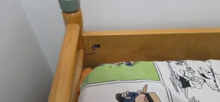 Cama individual 90 x 1,90 cm con cajones.