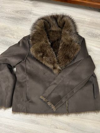 Cazadora reversible marrón