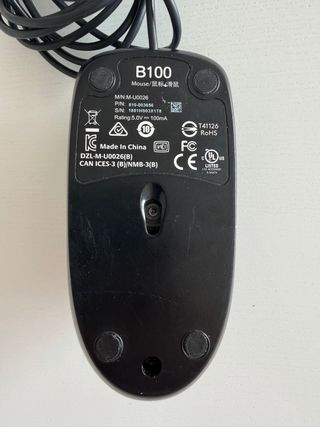 Ratón Logitech USB Negro