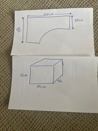 Mesa de Oficina Negra con accesorios.