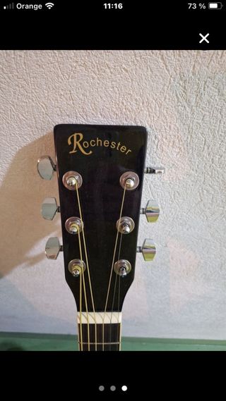 Guitarra Rochester Negra con Funda