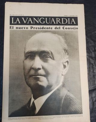 La vanguardia. Barcelona. 5 de septiembre de 1936