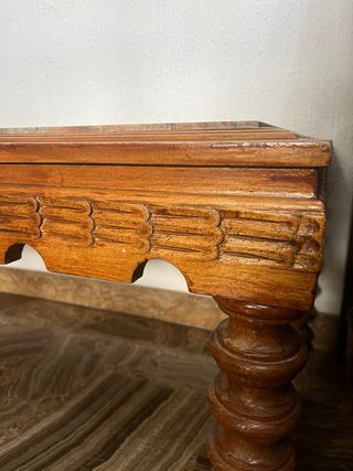 Mesa de centro madera y mármol