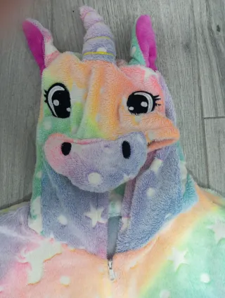 Pijama Manta Unicornio Brilla Oscuridad