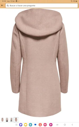 Chaqueta rosa ONLY con capucha