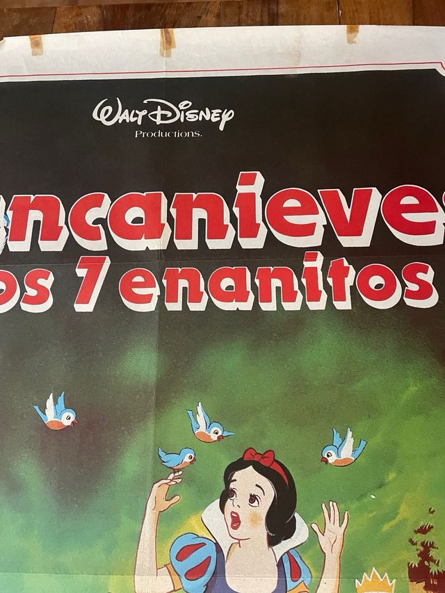 Cartel original Blancanieves y los 7 enanitos 1982