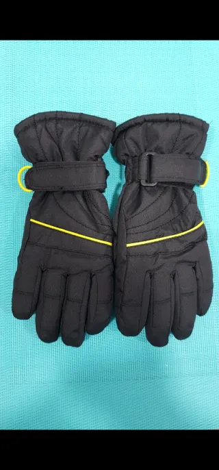 Guantes Crivit Niña/Niño Negro y Amarillo