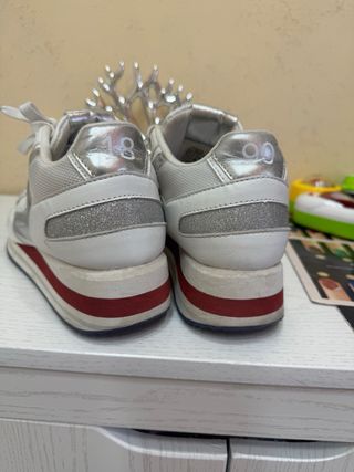 Scarpe U.S. Polo Assn. bianche e argento