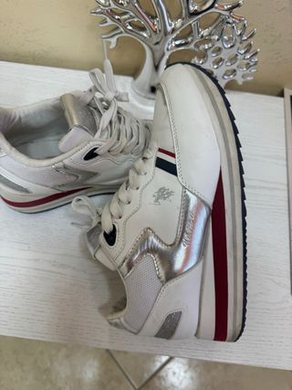Scarpe U.S. Polo Assn. bianche e argento