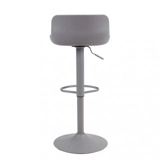 Sgabello Bar Regolabile con Poggiapiedi 360 Grigio